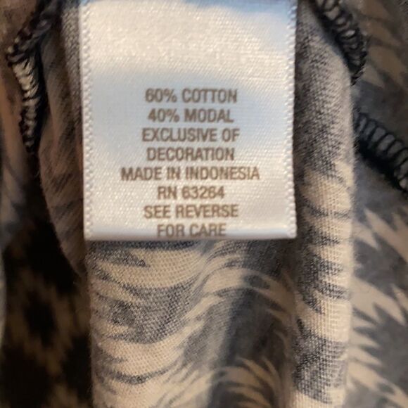 cB Established 1962 pattern pintuck black & ecru L - Picture 6 of 8